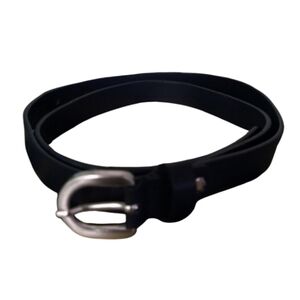 size M Black Belt Gennaro Di Palma Genuine Leather